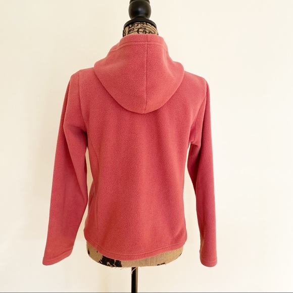 Vintage L.L.Bean Zip Up Outdoor Thermal Hooded Fleece Polartec Jacket Hoodie - Picture 2 of 7